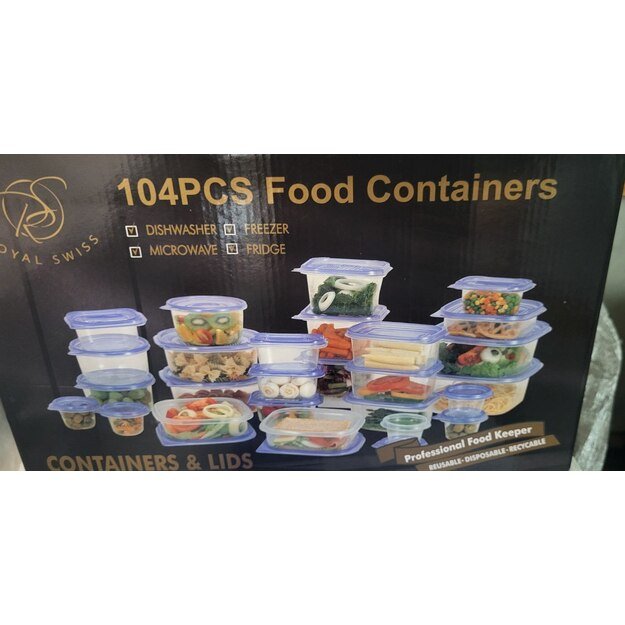 Šaldymo dėžuciu rinkinys Royal Swiss 104 daliu