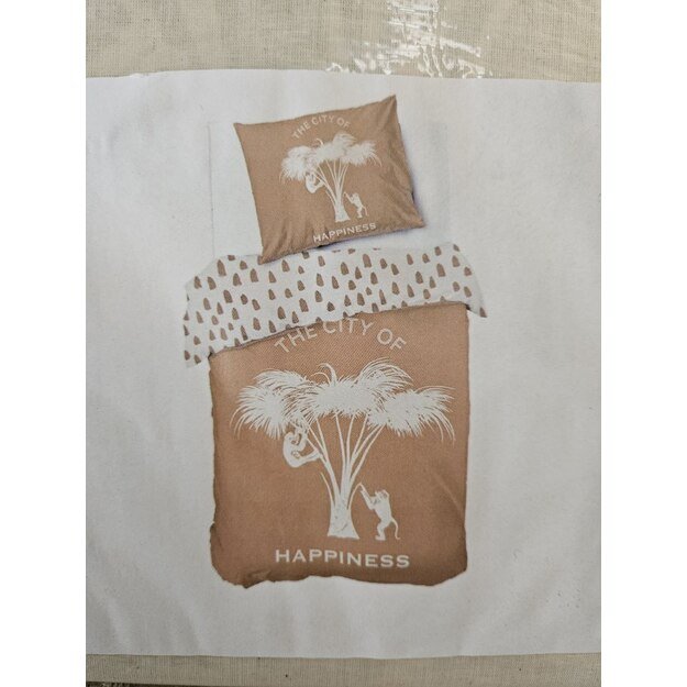 Viengule dveju daliu patalynės komplektas 140x220cm