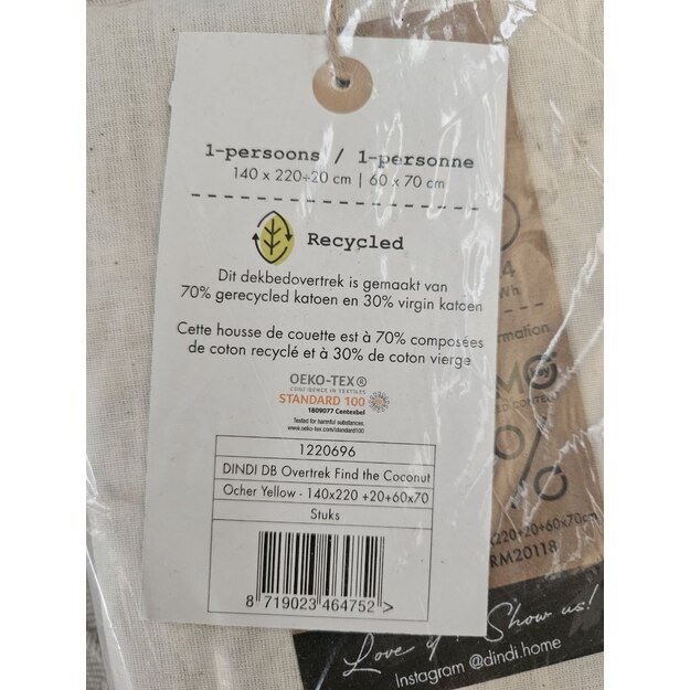 Viengule dveju daliu patalynės komplektas 140x220cm 1